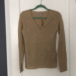 Tan Cashmere Old Navy V Neck Sweater